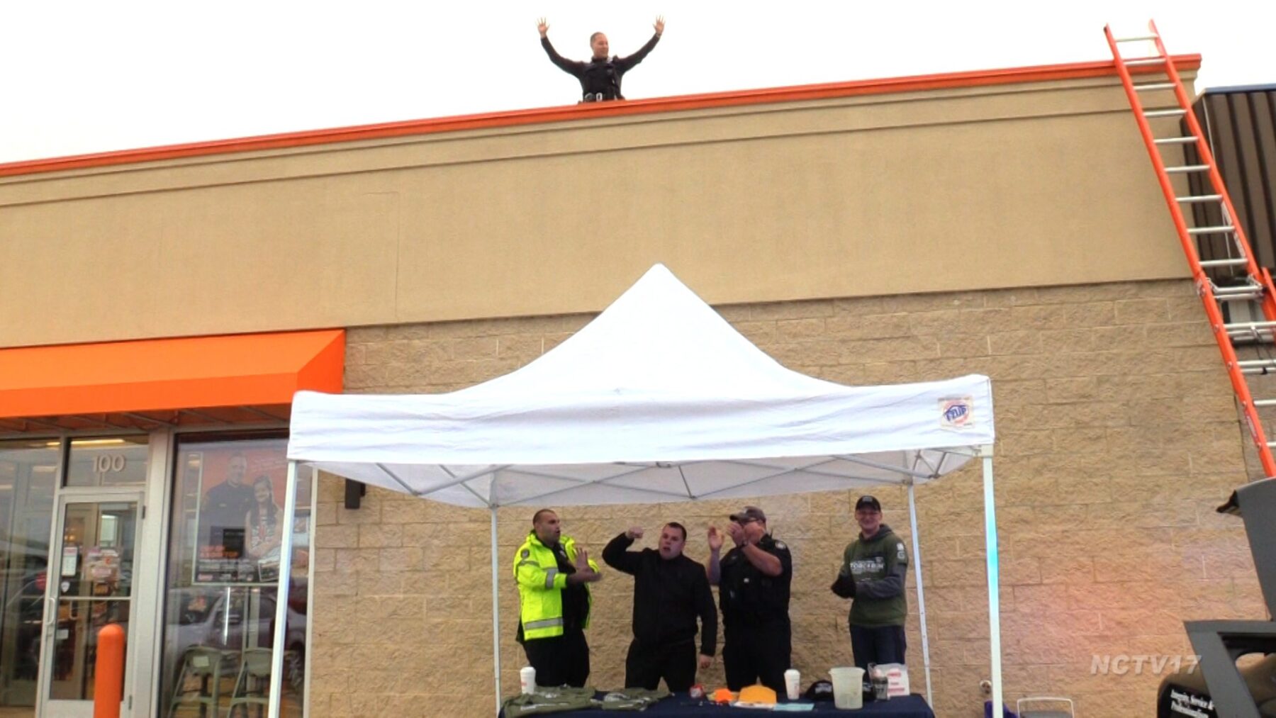 Cop on a Rooftop in Naperville
