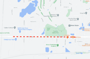 North Aurora Road improvement range
